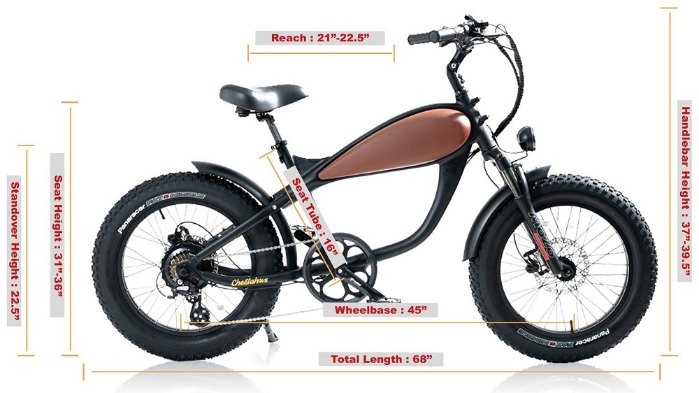20'' Retro Fat Tire Electric Bike